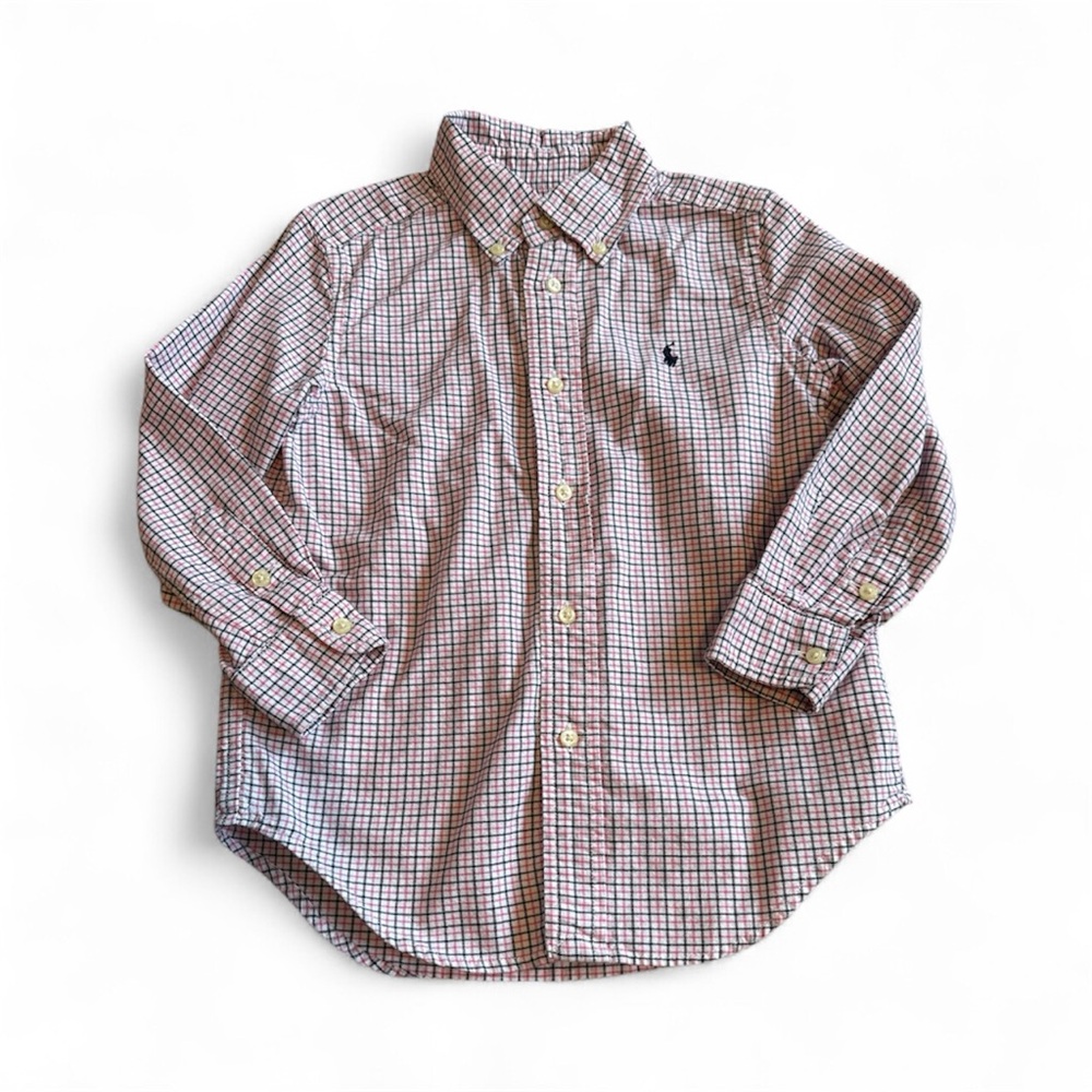 Ralph Lauren Pink and Black Checkered Shirt